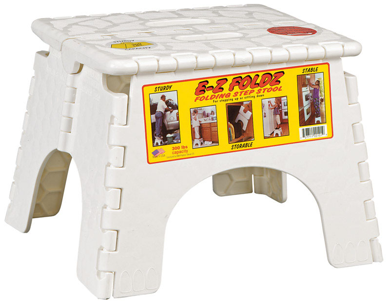 EZ Foldz 300 lb. Plastic Folding Step Stool VSHE8101339, 1016
