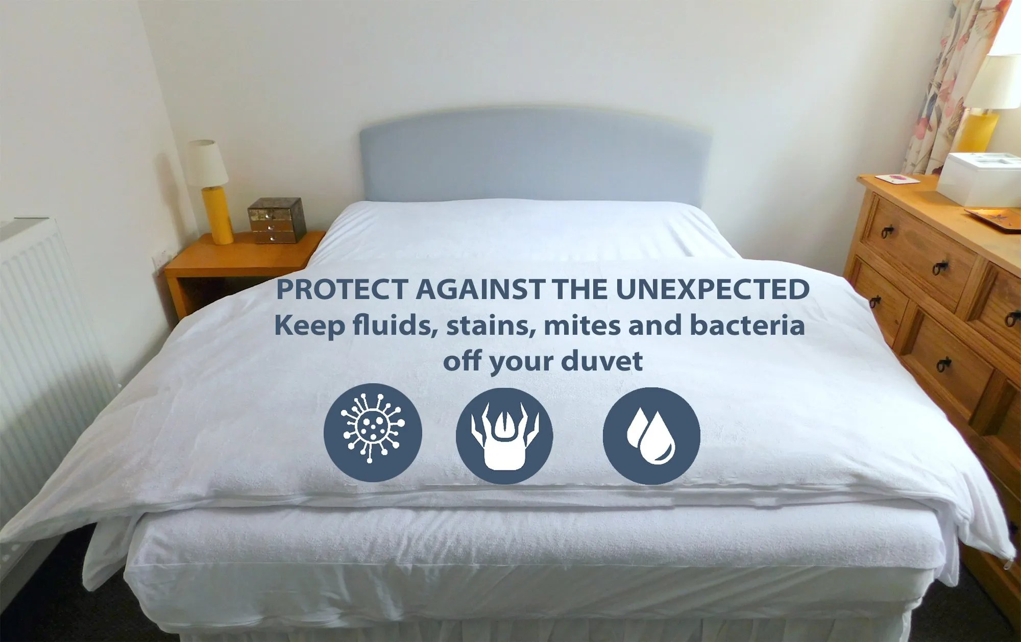 Terry Towelling Waterproof Duvet and Pillow Protector Shellmark Textiles
