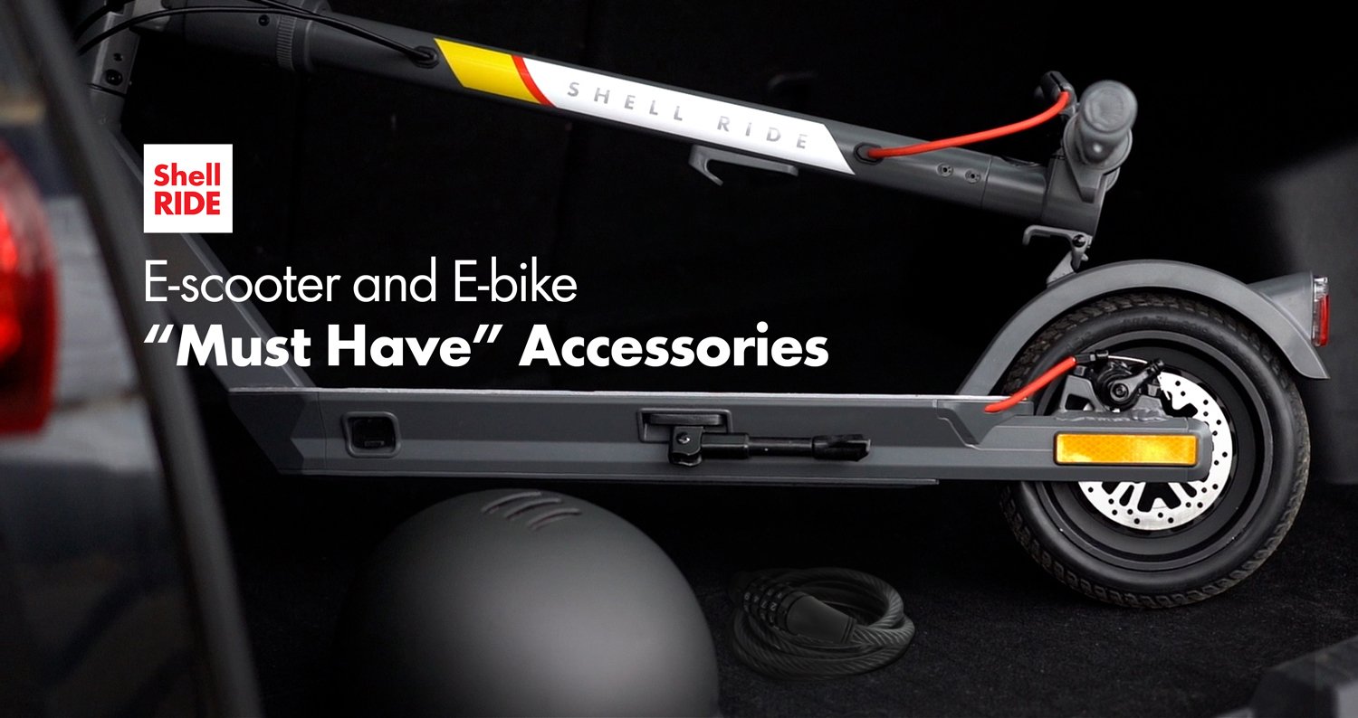Escooter and Ebike “Must Have” Accessories Shell RIDE