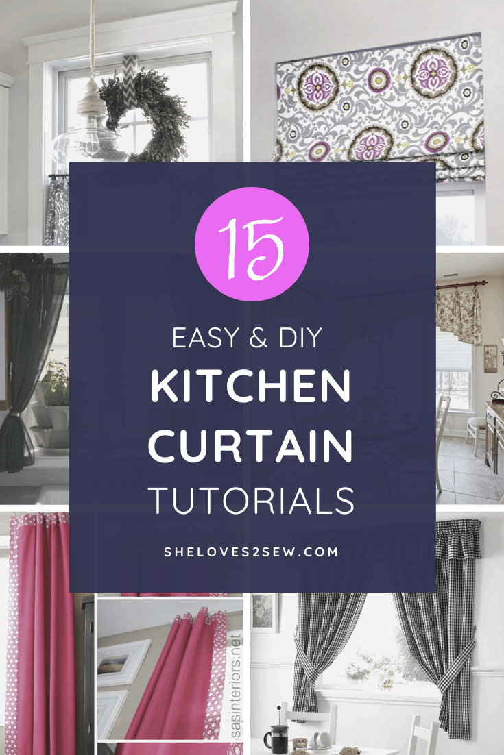 Kitchen Curtain Ideas and Tutorials
