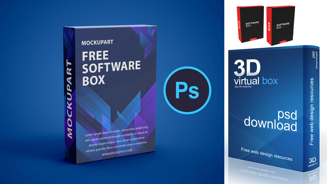 Best Software Box Mockup Bundle Download In PSD Files Sheri Sk