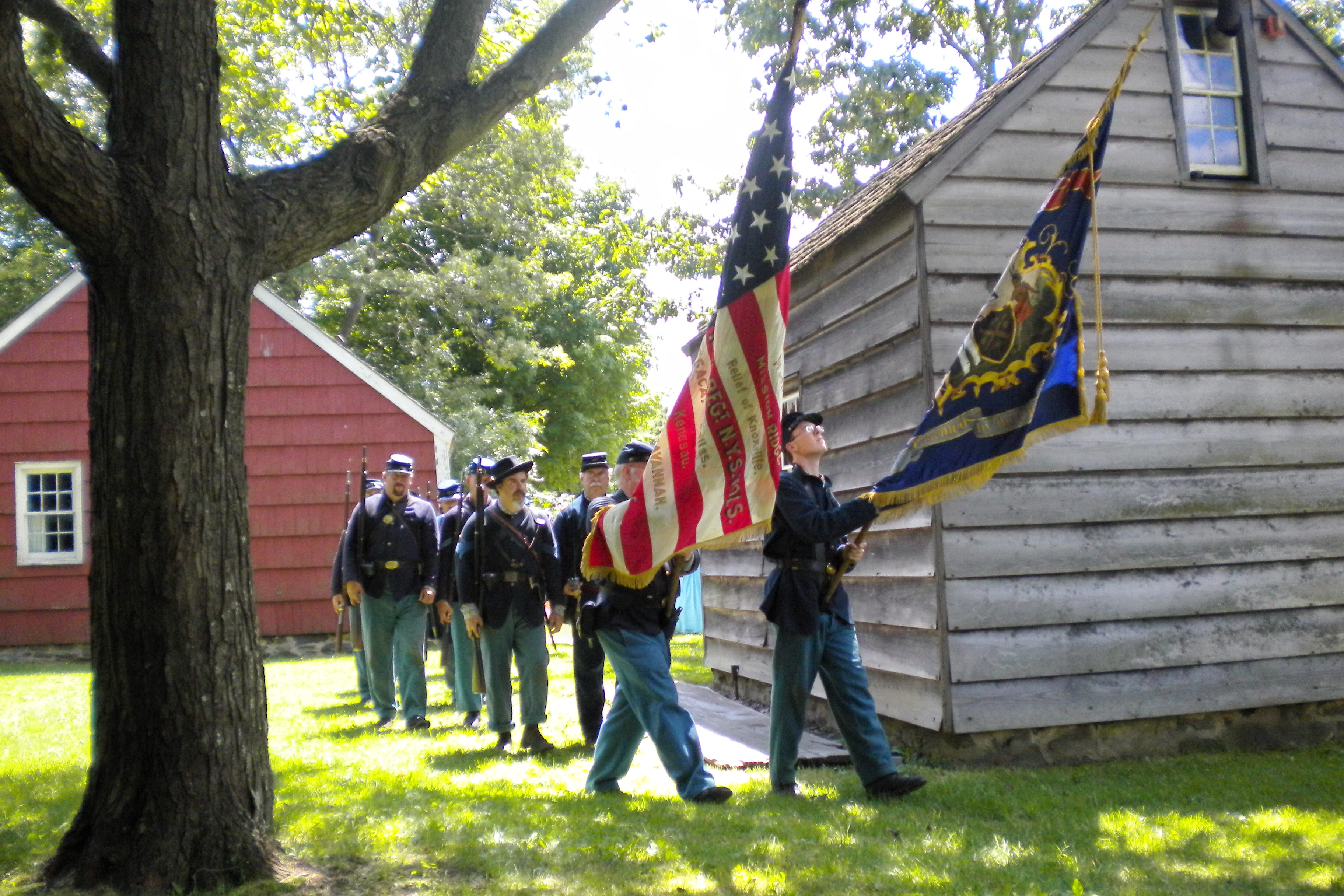 Celebrating the 4th of July at Old Bethpage Village Restoration