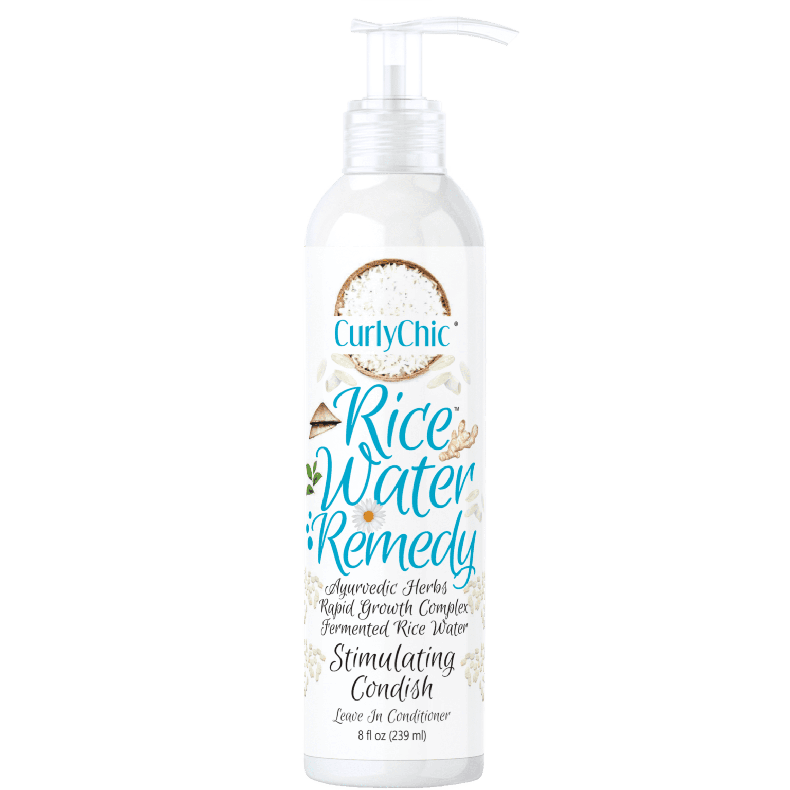 Curly Chic Rice Water Curl Creme 8oz Sherrys