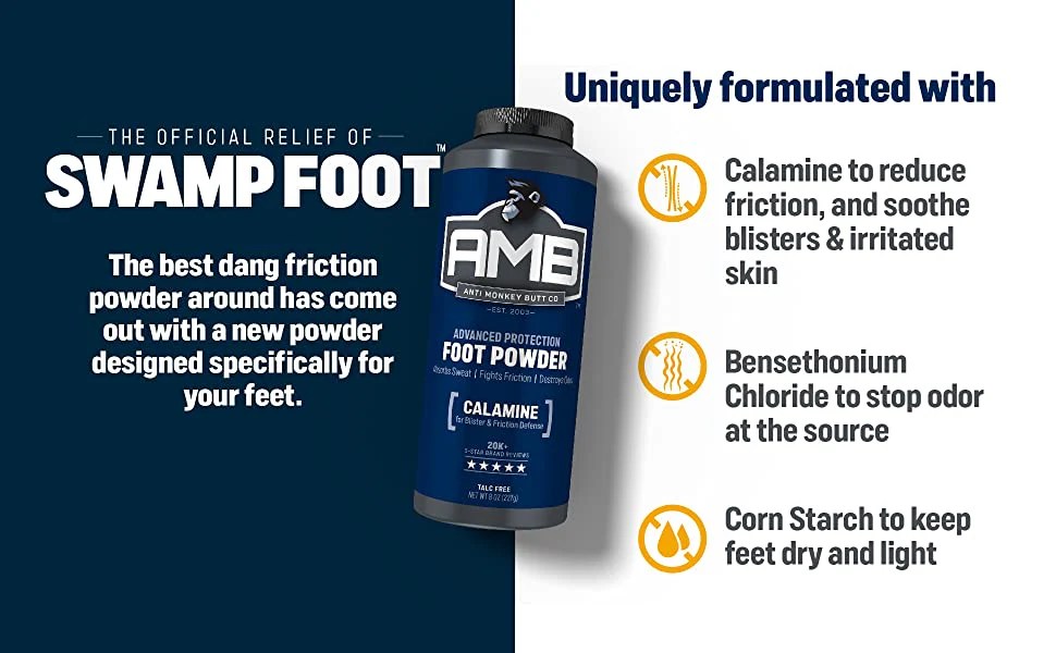 Foot Powder, Odor Eliminator and Itch Relief with Calamine, 8 oz SHE