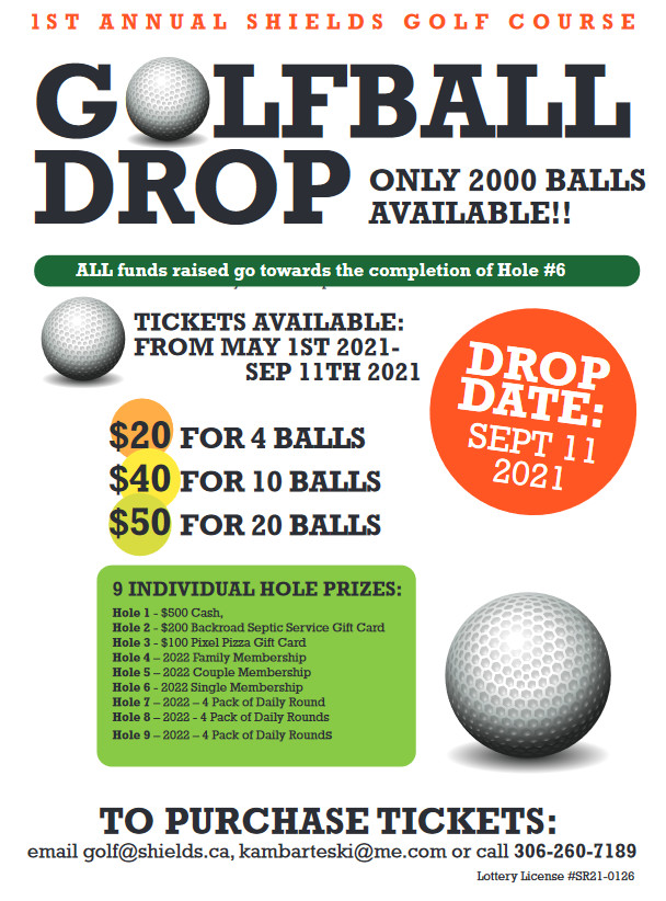 Golf Ball Drop Fundraiser Update Resort Village of Shields