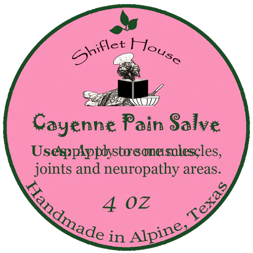 Cayenne Pain Skin Salve Contains Organic Essential Oils Shiflet House