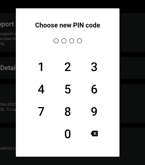 Password Protect Settings Screen on SkyTab KDS Shift4 Knowledge