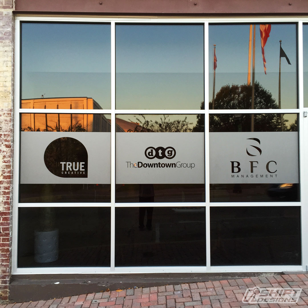 Downtown Group Window Vinyl Graphics Shift Designs