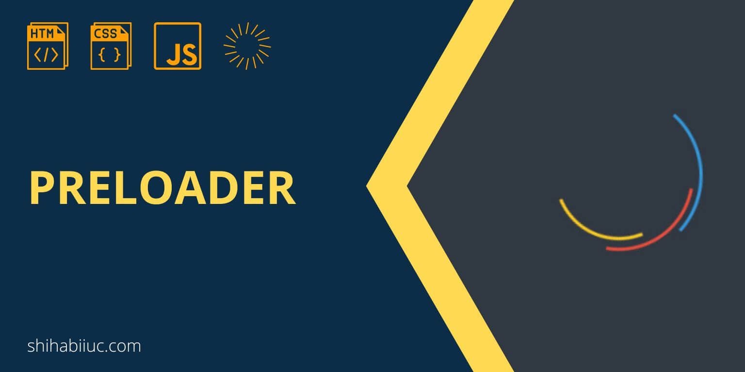 How to create a preloader using HTML, CSS, JavaScript (download template)