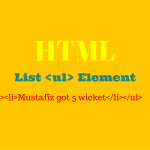 HTML list element