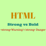 HTML strong element