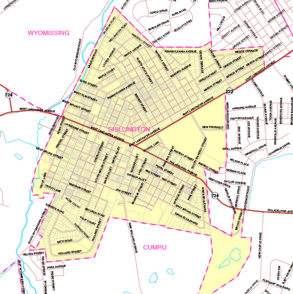Maps Borough of Shillington