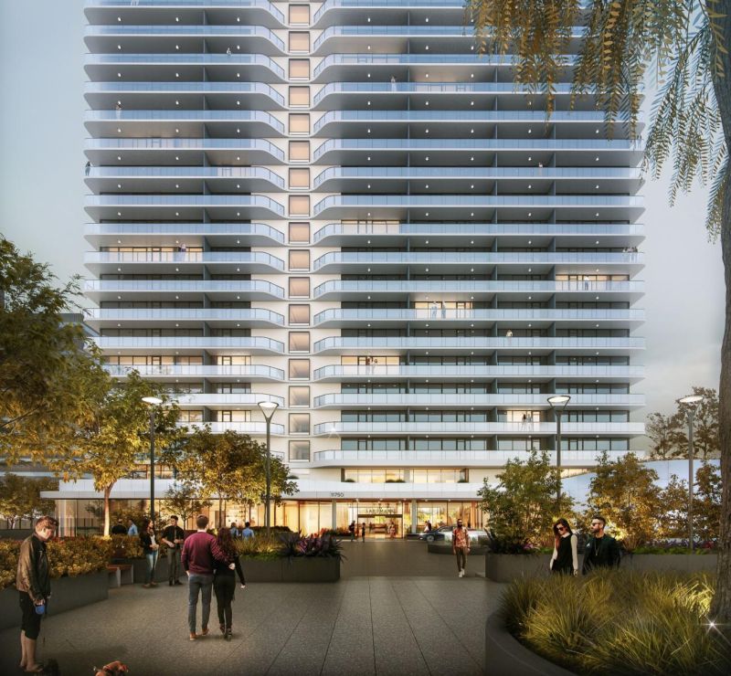 The Westside's newest apartment tower reaches its full height Shimahara