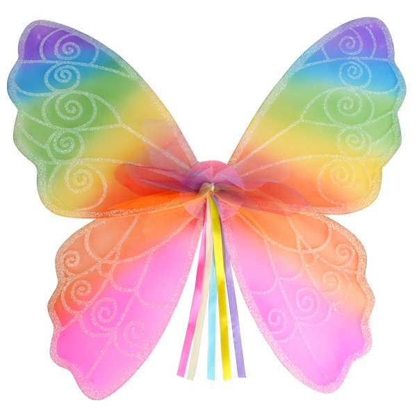 Rainbow Butterfly Wings Pk 1 Costume Wings