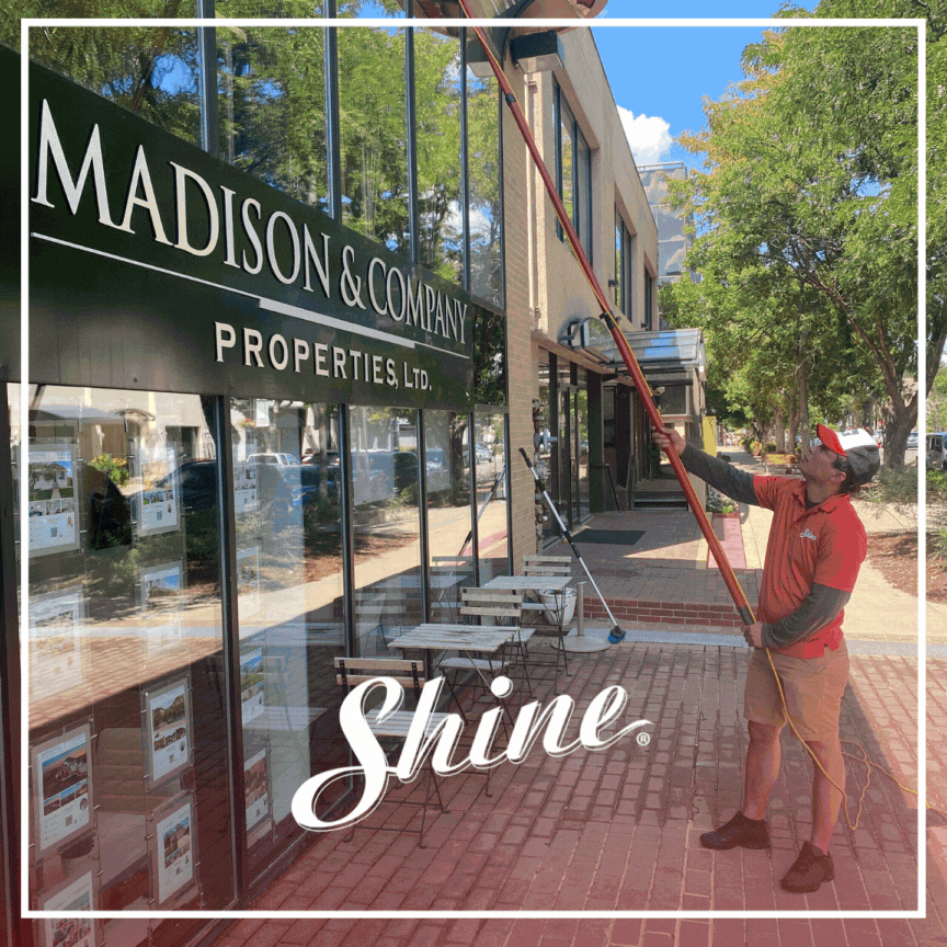 Commercial Window Cleaning and Pressure Washing in Denver Shine