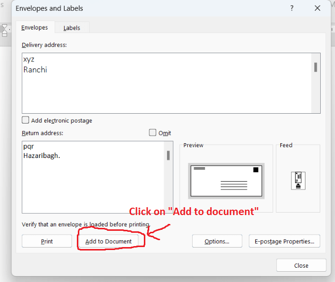 How to create a Envelopes or Labels in Ms Word step by step? , Envelopes , How do you use the