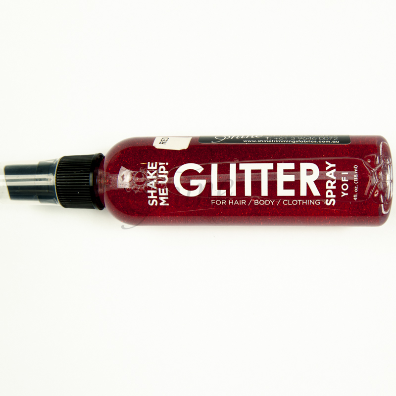 Glitter Spray Red Shine Trimmings & Fabrics