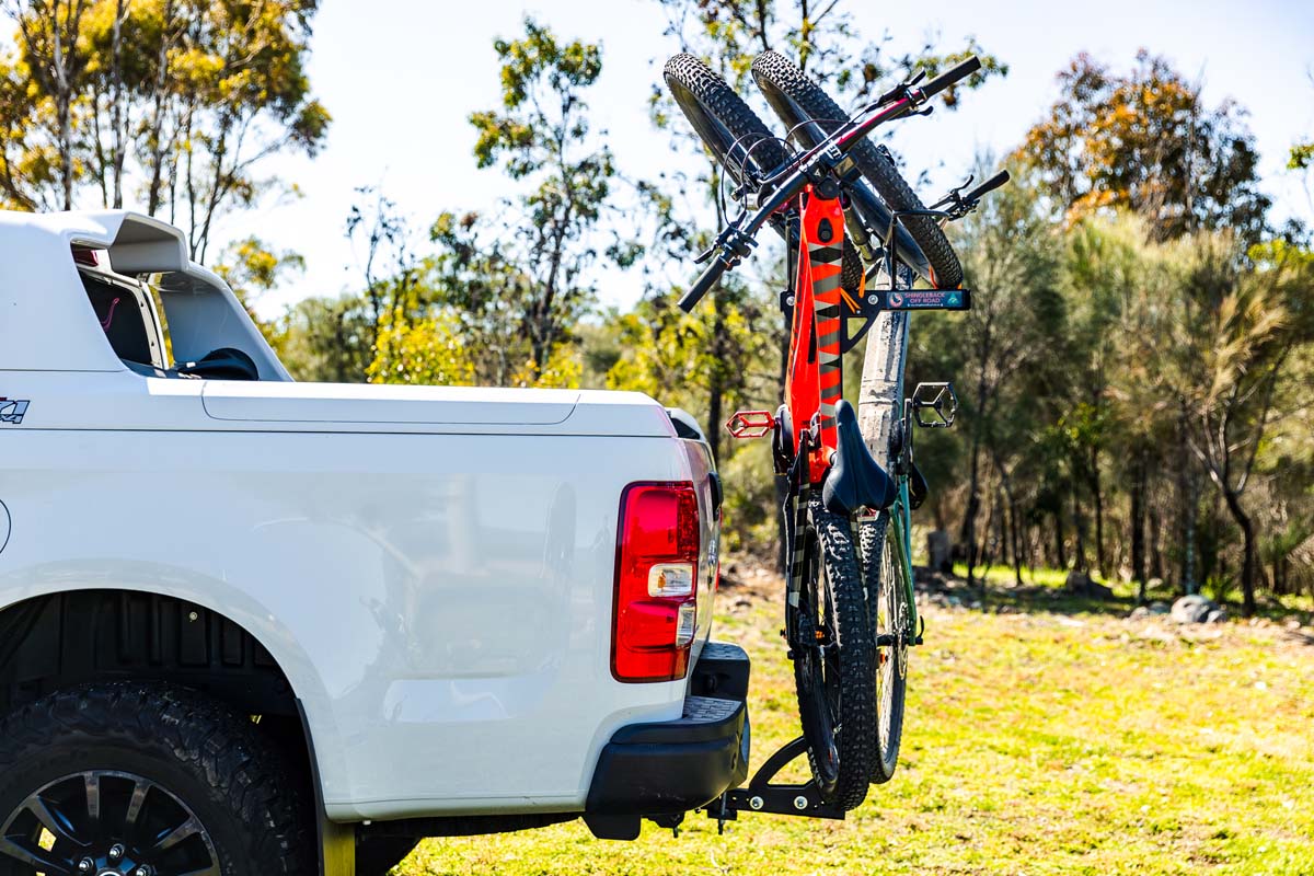 2B90 Vertical & Tilting Bike Rack for 2 x EMTB's Shingleback Off Road