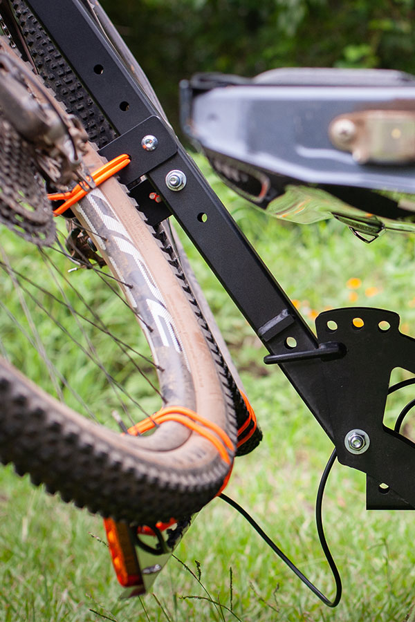 2 Bike Vertical Rack For Electric MTB's Shingleback Off Road