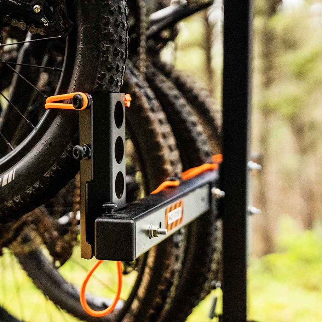 Swing Arm Bike Rack Hitch Mounted Shingleback Off Road