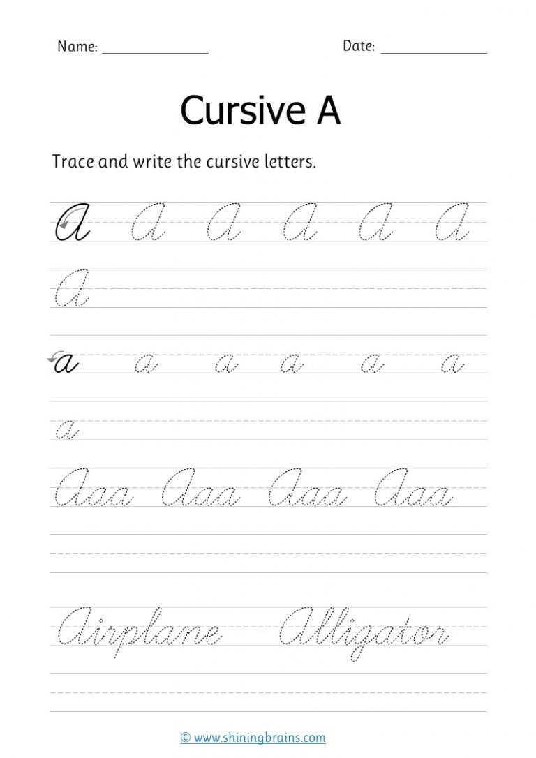 Cursive Letters Free cursive writing practice worksheets