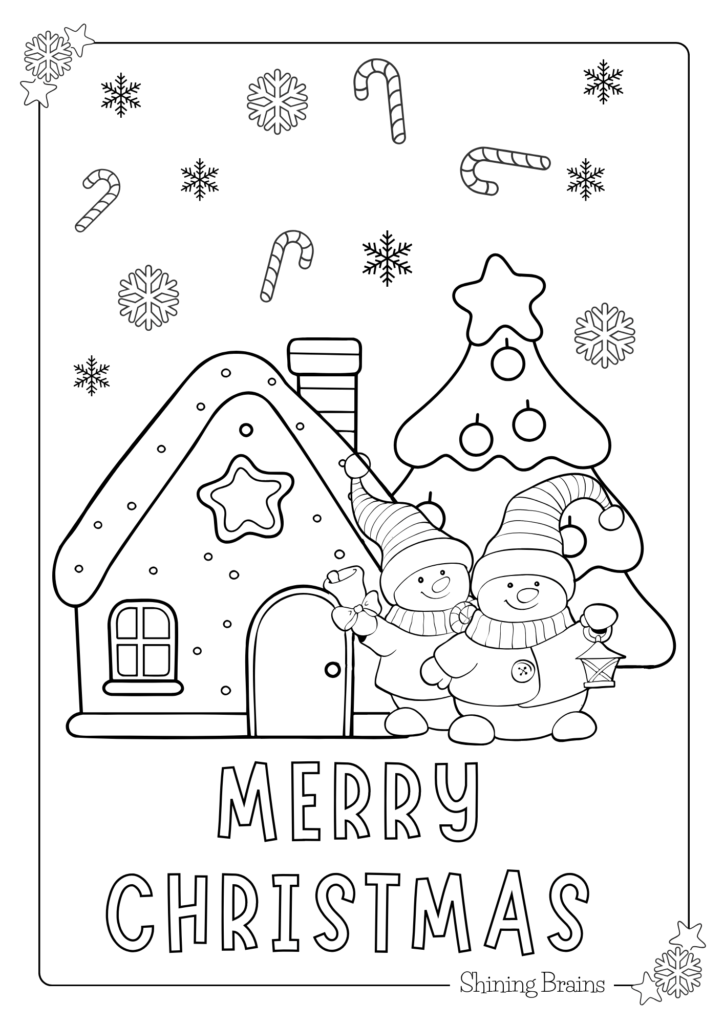 Christmas Coloring Pages for Kids and Adults Free Printable