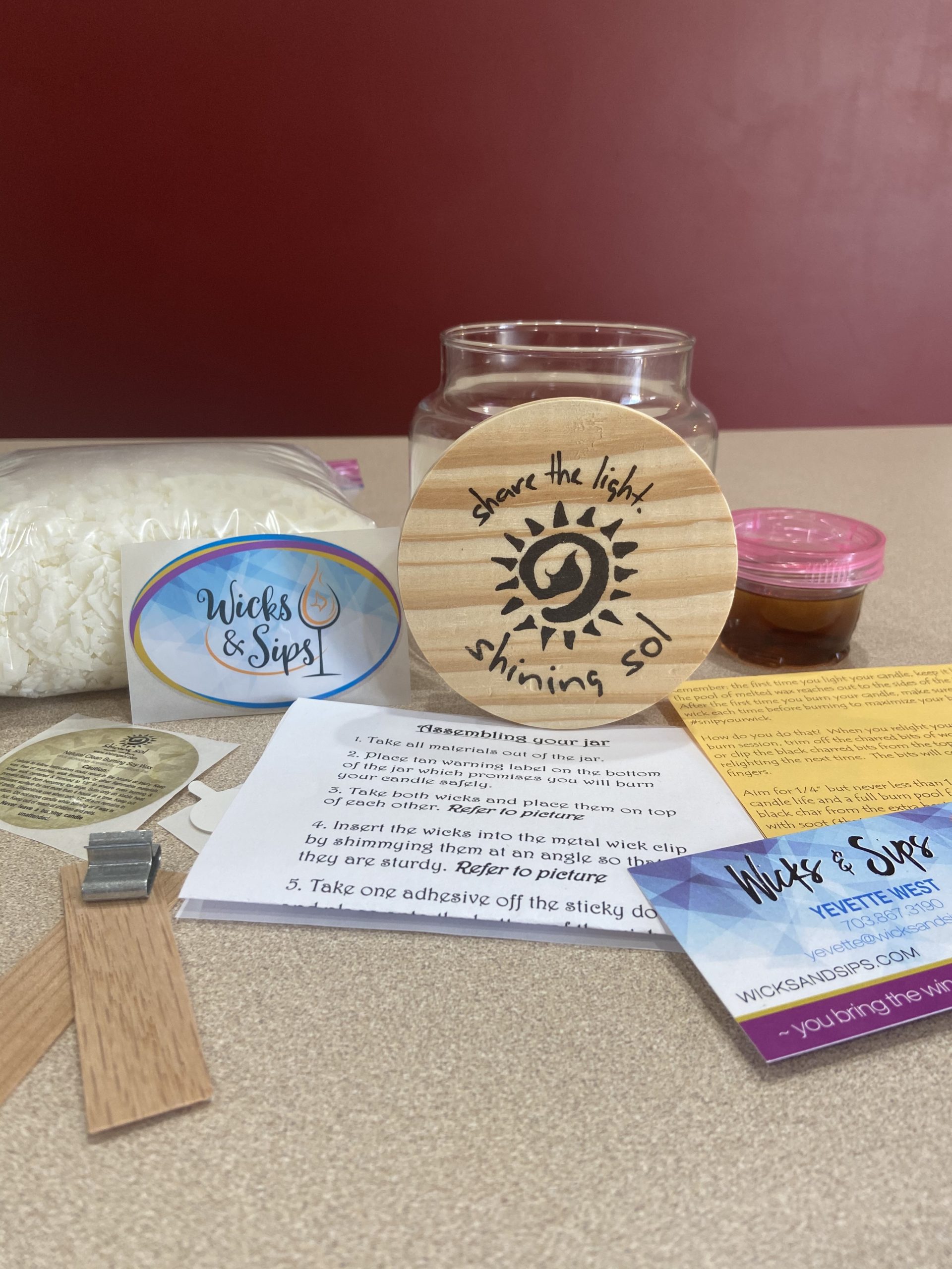 Make Your Own Kit (4 Candles) Shining Sol Candle Company