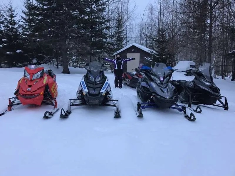 Snowmobiling Photo Gallery Shining Tree Camp