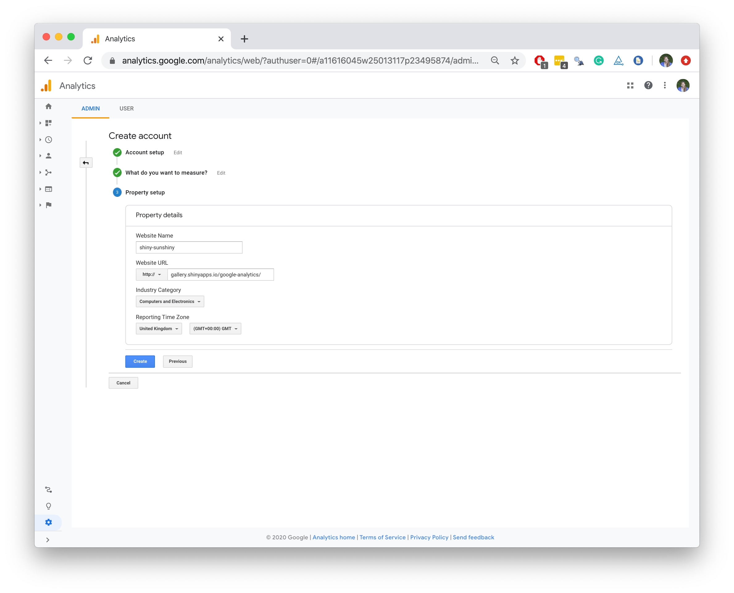 Shiny Add Google Analytics