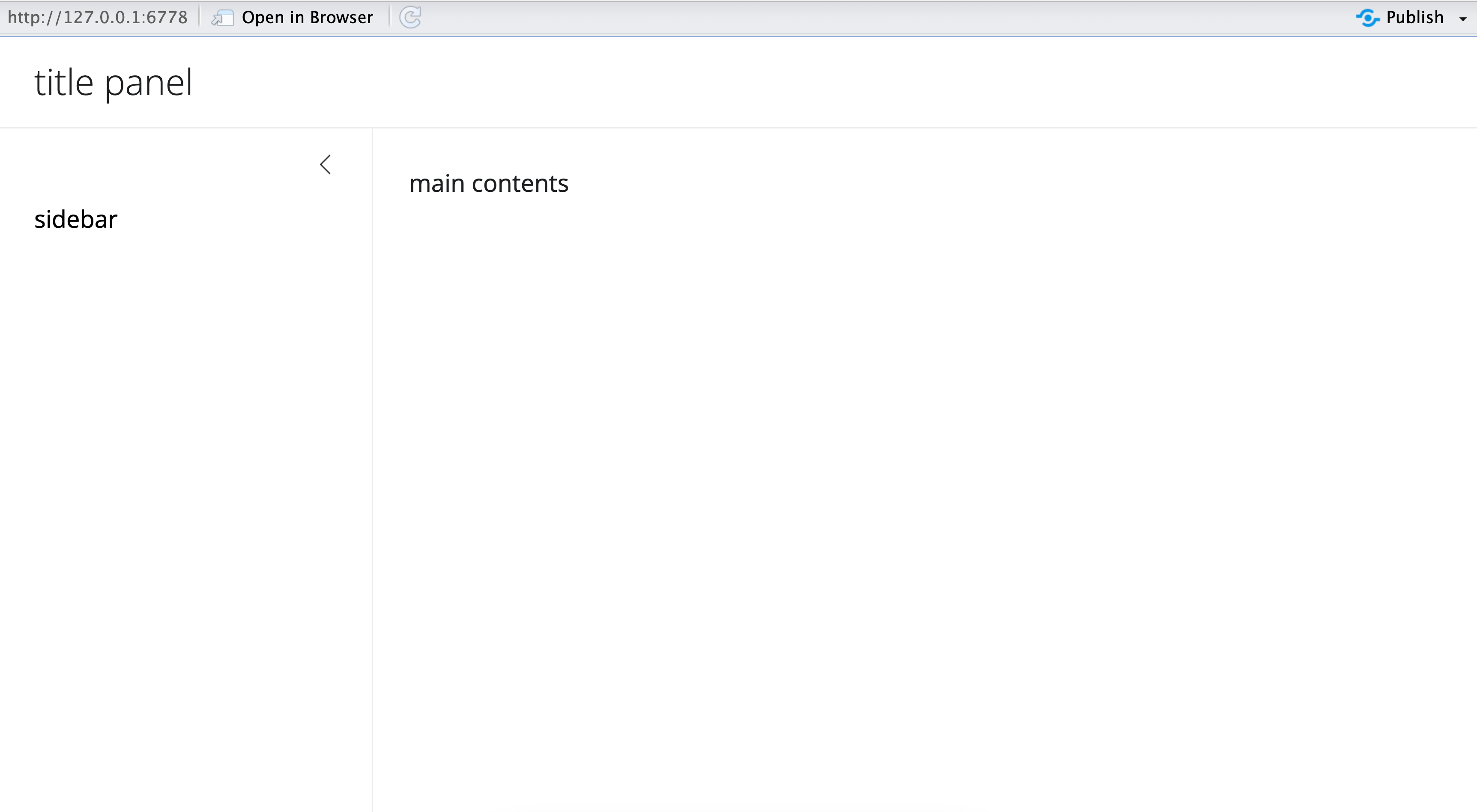 Shiny Build a user interface