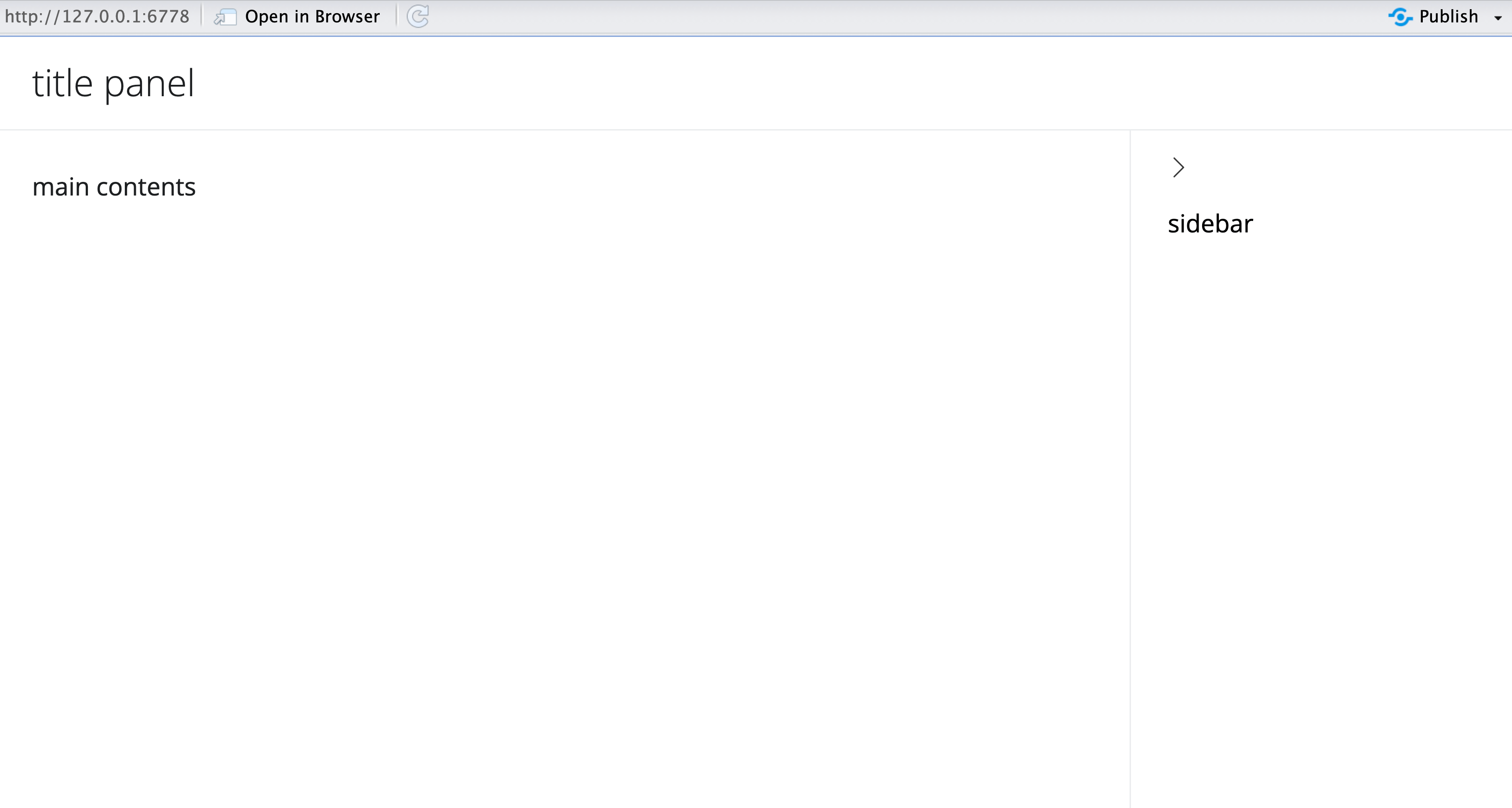 Sidebar on the right