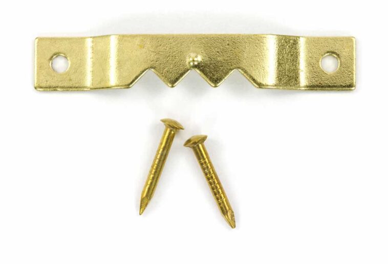 How to Hang a Picture with Wire and Two Hooks Shiny Modern