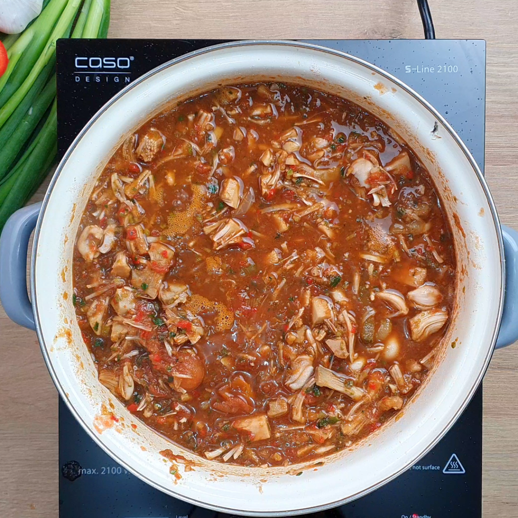 Guiso Vegano de Jackfruit Guiso de Hallacas Shiny Veggies