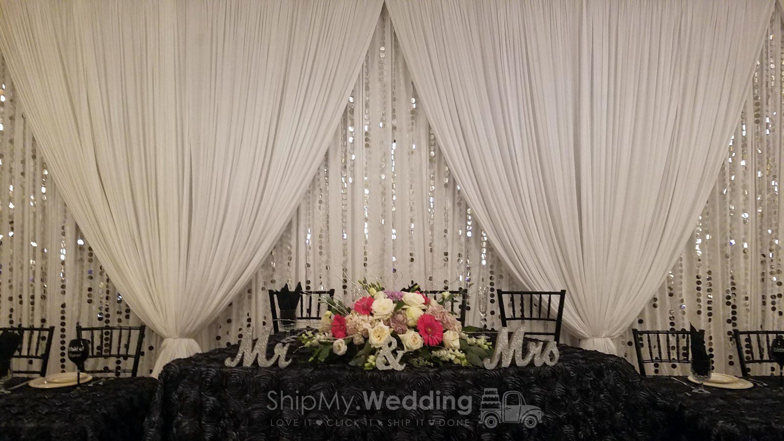 Rent Double Backdrop for Wedding DIY Drapery Ships FREE*