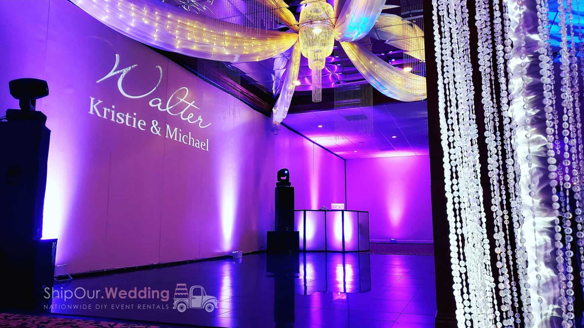 Rent Wedding Monogram Projector Light for Dance Floor 109