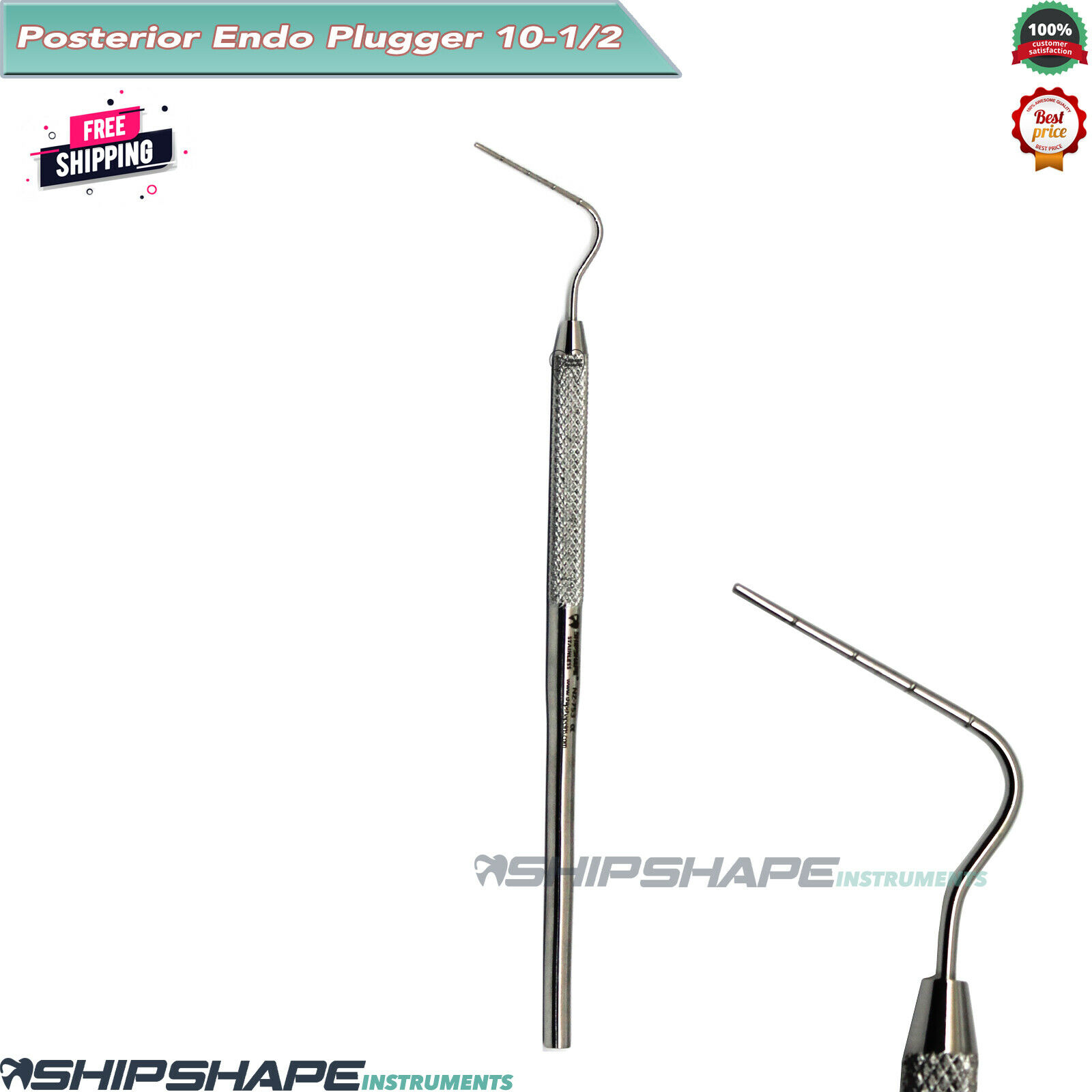 101/2 Endo Plugger Posterior Root Canal Condensation Pluggers Dental