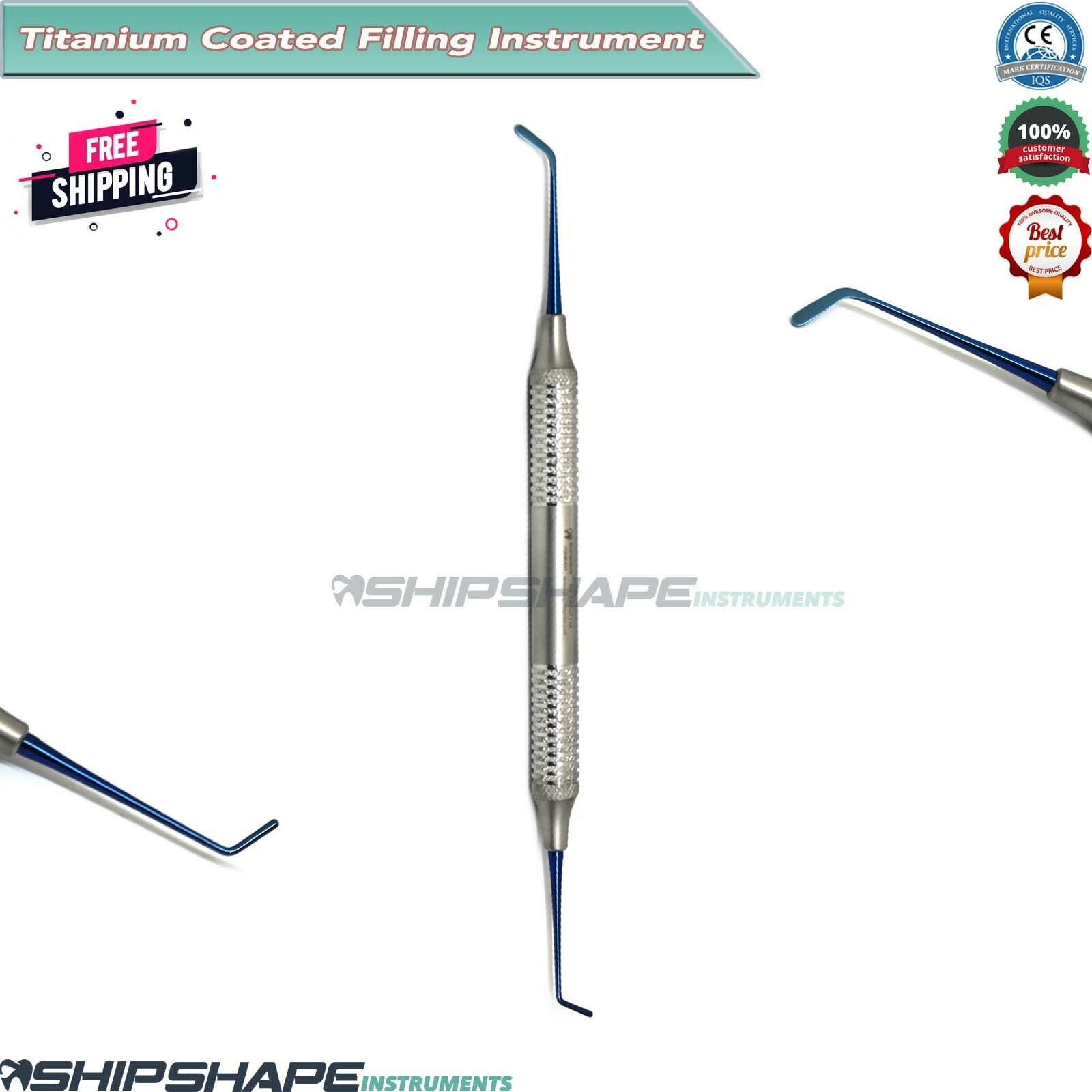 Plastic Composite Filling PFI 2 Condenser Titanium Blue Dental