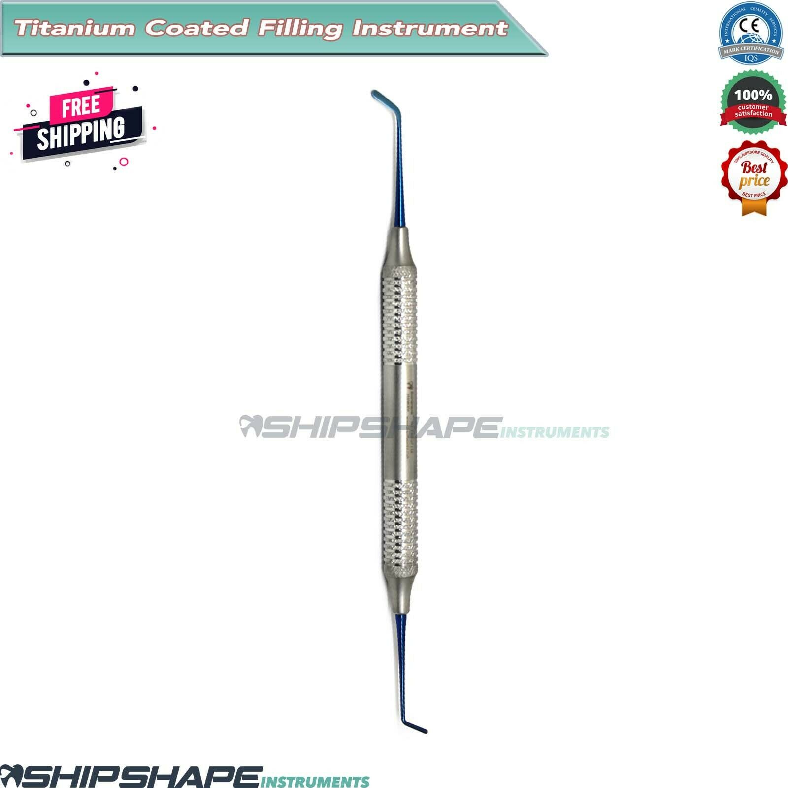 Plastic Composite Filling PFI 2 Condenser Titanium Blue Dental