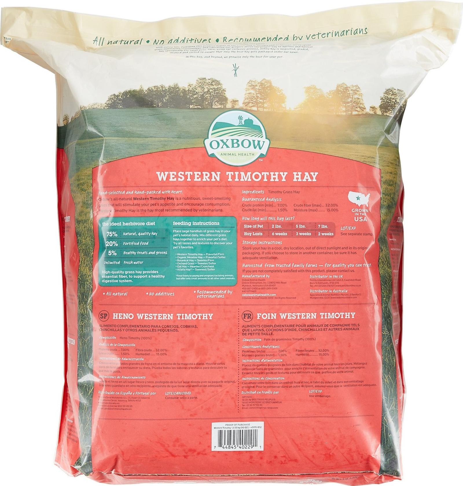Oxbow Western Timothy Hay 90oz