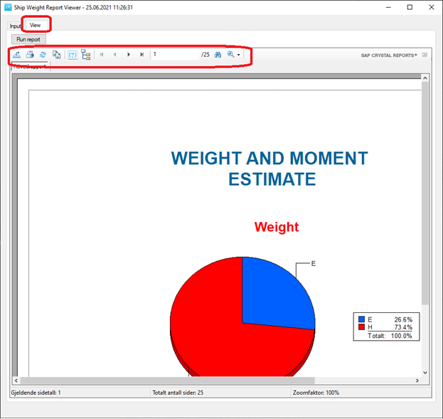 The New Crystal Report Viewer ShipWeight