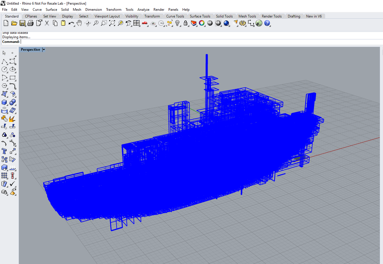 Rhino3D Visualizer ShipWeight