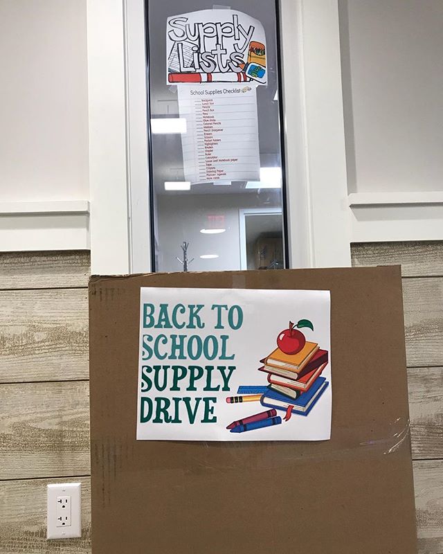 ️ ️RESIDENTS ️ ️ Our school supply donation boxes are in the main lobby