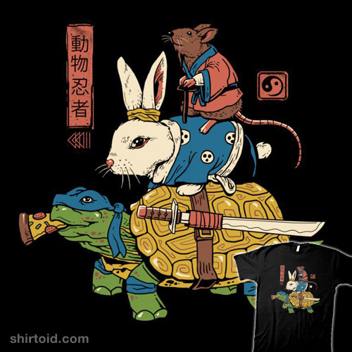 Kame, Usagi and Ratto Ninjas Shirtoid