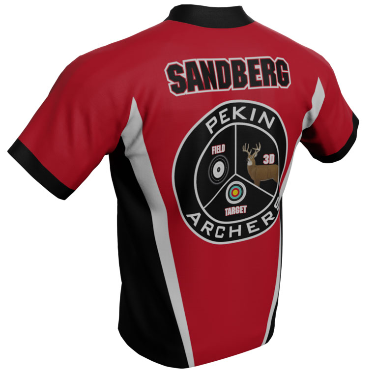 Pekin Archers Pro Player Red Competition Shirt