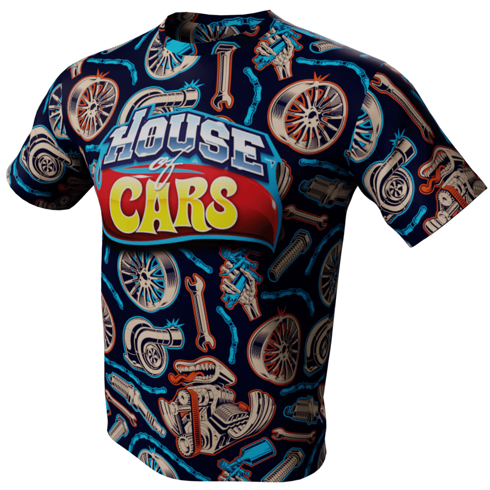 House of Cars Car Parts Short Sleeve Shirt ShirtsandLogos