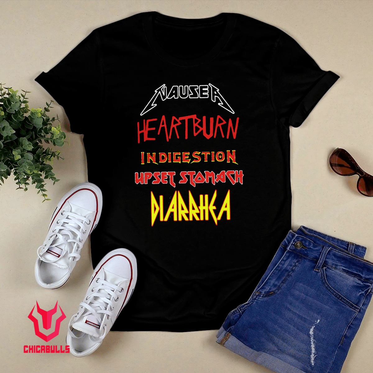 Nausea Heartburn Indigestion Upset Stomach Diarrhea Shirt