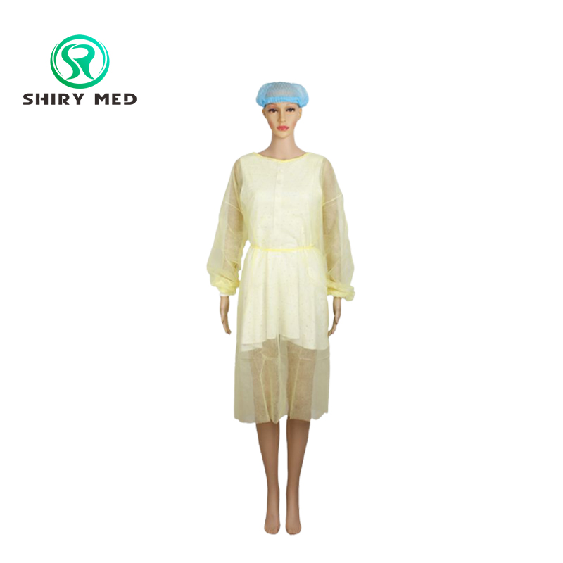 Disposable Nonwoven Knitted cuffs Isolation gown Shiry Med