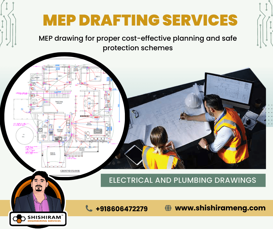 MEP Drafting Services for Electrical and Plumbing Drawings Shishiram