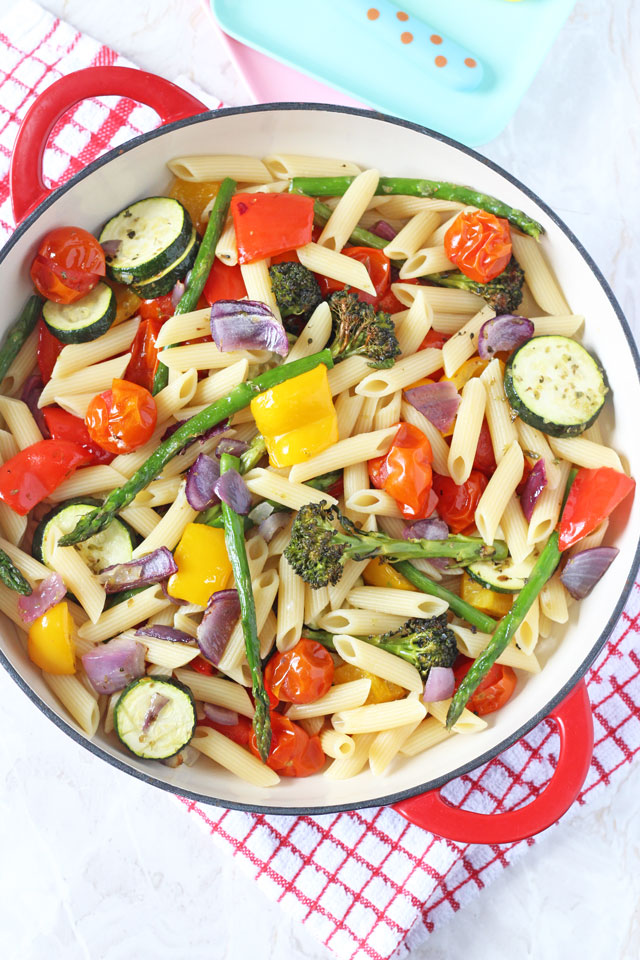 Roasted Vegetable Pasta Salad Healthy Ideas for Kids
