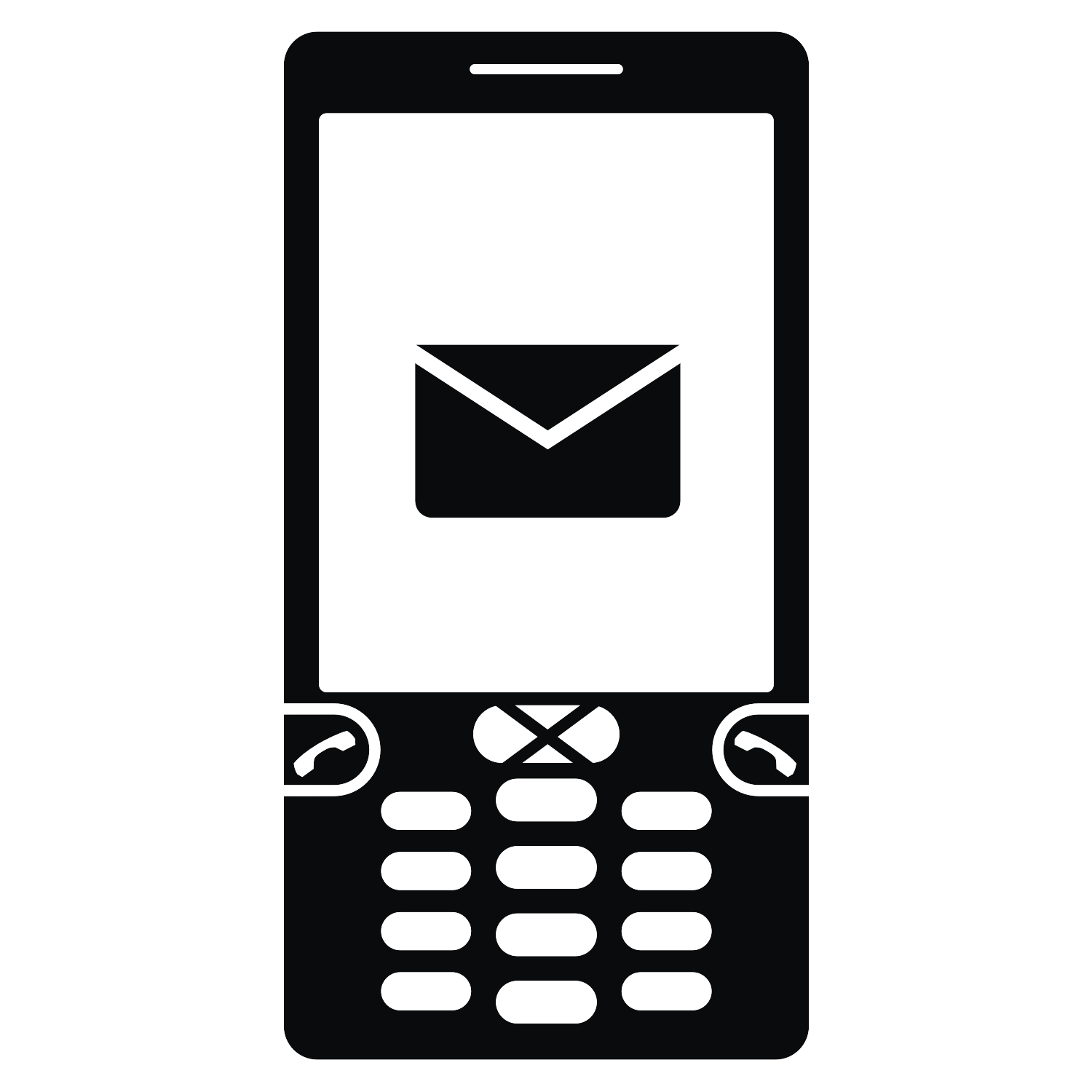 Vector for free use 2D Cell Phone